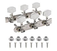 Yootones - Juego de 2 clavijas de afinación de guitarra 3R3L compatibles con guitarra acústica folk clásica (plateado)