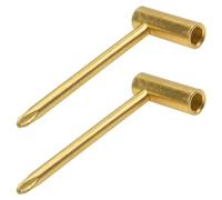 Yootones - Juego de 2 llaves de varilla de armadura de 6,35 mm para reparación de cuello de guitarra, destornillador cruzado compatible con guitarra Taylor (dorado)