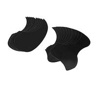 Yootones - Juego de 20 adhesivos antiarañazos, colibrí y agua en forma de golpeador para guitarra acústica (negro)