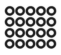 Yootones - Juego de 20 arandelas de fieltro para válvula de trompeta, almohadillas de fieltro para repuesto de trompeta y accesorios de instrumentos musicales (negro)