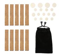 Yootones - Juego de 27 almohadillas de corcho para clarinete y clarinete para clarinete, compatible con accesorios de reparación de instrumentos de clarinete