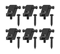 Yootones - Juego de 6 guías de retención de cuerdas de guitarra compatibles con guitarras Yootones American Strat Tele (negro)