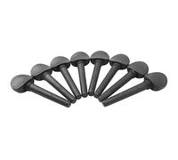 Yootones - Juego de 8 clavijas de afinación de madera para violonchelo 4/4 preperforadas, compatibles con accesorios de instrumentos musicales para violonchelo (4/4, negro)