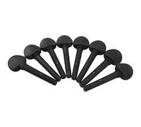 Yootones - Juego de 8 clavijas de afinación de madera para violonchelo de 3/4 preperforadas, compatibles con accesorios de instrumentos musicales para violonchelo (3/4, negro)