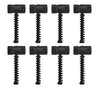 Yootones - Juego de 8 sillines de puente de guitarra compatibles con guitarra eléctrica Bass Jazz Tele (negro)