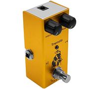 Yootones Mini pedal de efectos de guitarra eléctrica, carcasa de metal, adaptador CC de 9 V, alimentado por True Bypass para kit de guitarra eléctrica múltiple (Tremolo)