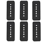 Yootones P90 - 6 fundas de plástico para pastilla de barra de jabón de 3/50 y 3/52 mm, compatibles con guitarra eléctrica Les Paul (negro)