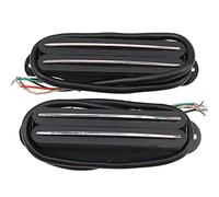 Yootones Pastilla de Hot Rails Humbucker de tamaño de bobina única compatible con Fender Strat Squier guitarra eléctrica ST Stratocaster (negro)