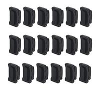 Yootones - Soporte de goma para púas de guitarra, 18 unidades, compatible con guitarra, bajo, ukelele (negro)