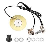 Yootones - Transductor piezoeléctrico precableado para guitarra de 50 mm, con conector de salida de 6,35 mm para guitarra acústica, ukelele, caja de cigarrillos, guitarra