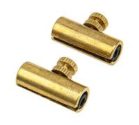 Yootones - Tubo de metal ajustable para violonchelo lobo (2 unidades), color dorado