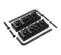 Yootones - Tuerca de bloqueo para guitarra eléctrica de 7 cuerdas, tuerca de cuerda de guitarra eléctrica de 48 mm compatible con Floyd Rose puente de trémolo de guitarra eléctrica (negro)