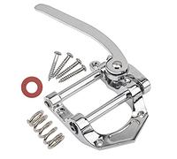 Yootones - Unidad de trémolo para guitarra, puente vibrato, accesorios planos compatibles con guitarra eléctrica Les Paul LP SG Tele (plata)