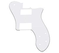 Yootones US 72 Telecaster Deluxe Reissue - Golpeador de guitarra compatible con accesorios de placa de protección de guitarra eléctrica (3 capas, blanco)