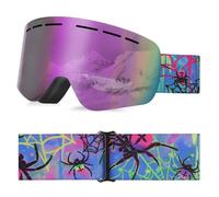 YooxArmor Gafas de Esquí Niños OTG,Anti Niebla 100% Protección UV 400 Máscara Gafas Esquí para Niñas de 6 a 12 Años para Esquí,Snowboard y Otros Deportes de Invierno Compatible con Casco