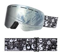 YooxArmor Gafas de Esquí OTG,Anti Niebla 100% Protección UV 400 Máscara Gafas Esquí para Niños y Niñas de 6 a 12 Años para Esquí, Snowboard y Otros Deportes de Invierno Compatible con Casco
