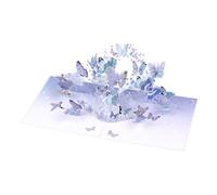 YooxArmor Tarjeta Regalo Dia de la Madre con Sobre,Tarjeta 3D Pop-Up Mariposa Lila para Día de la Madre,Cumpleaños,San Valentín,Regalo para Mujer,Mamá,Novia,Amiga