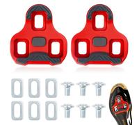 Yooyan Cleats Compatible con Pedales de Bicicleta, 3 Agujeros Grip Blade Placas de Zapatos de Ciclismo Carretera Juego de Placas de Zapatos de Carretera Antideslizante Accesorios para Bicicleta de
