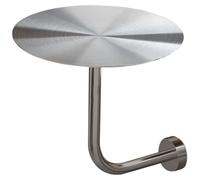 Yopappol Mesa Redonda de Pared de Acero Inoxidable Que Ahorra Espacio. Pequeña Mesa Flotante para Comedor, Ideal para Salas de Estar, pasillos, mostradores, cafeterías, Bares y cocinas.(50x50x45cm)