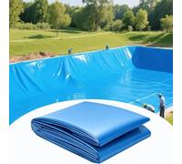 Yopappol Revestimiento Flexible para Estanque Azul, Membrana para Estanque Grande 3x4m 4x5m 5x5m 6x8m, Película De Sellado De HDPE Resistente A Pinchazos para Almacenamiento De Agua(6x6m)