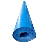 Yopappol Revestimiento Impermeable Azul Antienvejecimiento para Estanque, Piel De Estanque De HDPE De 16X16Pies, Membrana Resistente A Desgarros para Estanque De Patio Trasero, Arroyos, Fuentes(5x5m)