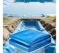 Yopappol Revestimiento para Estanque De HDPE Azul Resistente A La Intemperie, Piel De Estanque Impermeable De 7x12 Pies, Membrana Antienvejecimiento para Zanjas De Riego Y Acuicultura(4x10m)