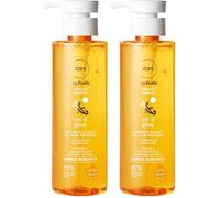 YOPE - Gel de Ducha Iluminador con Vitamina C, Ácido AHA, Revitaliza, 97% Ingredientes Naturales, Fórmula Vegana, Naranja Durazno Limón - 300 ml (Paquete de 2)