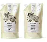 YOPE RECARGA JABÓN DE MANOS | HIDRATANTE | ALOE |98% INGREDIENTES DE ORIGEN NATURAL | VEGANO | AROMA VAINILLA CANELA | 500ml (Paquete de 2)