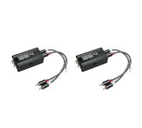 Yopeissn 2 aisladores de audio de bucle de , filtro de ruido de audio, supresor de ruido, aislador de señal de audio, reductor de ruido