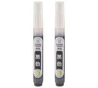 Yopeissn 2 bolígrafos de cerámica para bajo vidriado, lápiz permanente de color porcelana (negro)