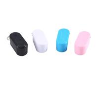 Yopeissn Compresor de llaves de 4 piezas con deslizador magnético discreto, mini pastillero de bolsillo, píldoras de emergencia portátiles de plástico