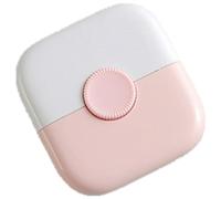 Yopeissn Cortapelos 2 en 1, peine de peluquería, cortapelos, removedor, mini herramientas de maquillaje para el hogar, color rosa, fácil de usar