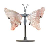 Yopeissn Elegante Adorno de ala de Mariposa de Cristal Natural, Recuerdo de Boda, Recuerdo, Renacimiento, TransformacióN, Piedra Curativa SimbóLica C