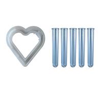Yopeissn Molde de silicona en forma de corazón para macetas, jarrón hidropónico, manualidades, regalos, moldes de resina de yeso, decoración del hogar