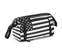 Yopersonalizes Estuche grande para niñas y niños, con la bandera de Estados Unidos, para suministros de escuela secundaria, papelería de oficina, estuche organizado para niños, adolescentes