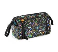 Yopersonalizes Estuche grande para niñas y niños, educación, matemáticas, tierra, estuche para lápices para suministros de escuela secundaria, papelería de oficina, estuche organizado para niños