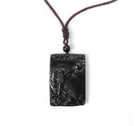 YOPI Auténtico Collar con Colgante de Tigre de obsidiana, joyería de Cristal de Tigre del zodíaco for Mayor Resistencia y protección.