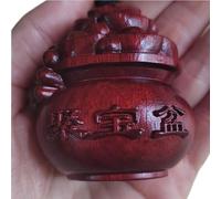 YOPI Colgante de Madera con Mango Tallado de sándalo Rojo, decoración for macetas y artesanías.(Cornucopia)