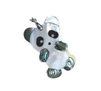 YOPI Colgante de Panda con Rompecabezas de Conchas, joyería Artesanal: una artesanía única for Mentes Creativas.(C10555)