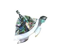 YOPI Colgante de Tortuga de abulón con Concha de Mariposa Negra Hecho a Mano: joyería única de Colores Mixtos for Amantes de la Naturaleza.(C10688)