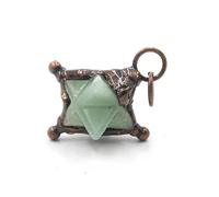 YOPI Colgante Retro de Cristal Merkaba: Collar de energía curativa único for el Crecimiento Espiritual(GreenEastMausoleum)