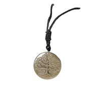 YOPI Collar artístico con Colgante Dorado de obsidiana Vintage: diseño del árbol de la Vida for un Estilo único y conexión Espiritual