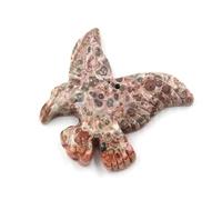 YOPI Collar con Colgante de águila Tallada en Cristal: joyería Ornamental Artesanal for Amantes de la Naturaleza.(Leopardskin)