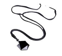 YOPI Collar con Colgante de hexagrama de obsidiana, joyería en Forma de Estrella for Hombres y Mujeres(Color3)