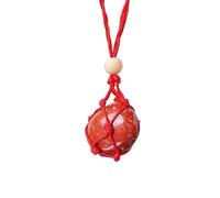 YOPI Collar con Colgante de Piedra rodante de Cristal de Amatista Hecho a Mano - Joyería de Cuerda Tejida Natural(RedJasper)