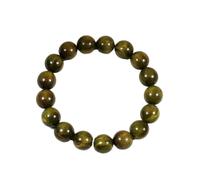 YOPI Natural Green Sandalwood Bracelet with 108 Beads and Buddha Pendant for Meditation and Spiritual Growth(12mm*17pcs)