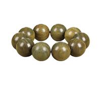 YOPI Natural Green Sandalwood Bracelet with 108 Beads and Buddha Pendant for Meditation and Spiritual Growth(25mm*10pcs)