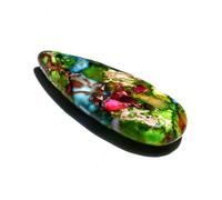 YOPI Pendientes colgantes de piedra natural turquesa emperador - Accesorios multicolores for manualidades y fabricación de joyas.(ForestDepartmentA)