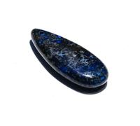 YOPI Pendientes colgantes de piedra natural turquesa emperador - Accesorios multicolores for manualidades y fabricación de joyas.(Dark Blue)
