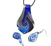 YOPI Pendientes Colgantes de Remolino retorcido de Esmalte Hecho a Mano - Conjunto de joyería de Estilo Nacional único(Color3)